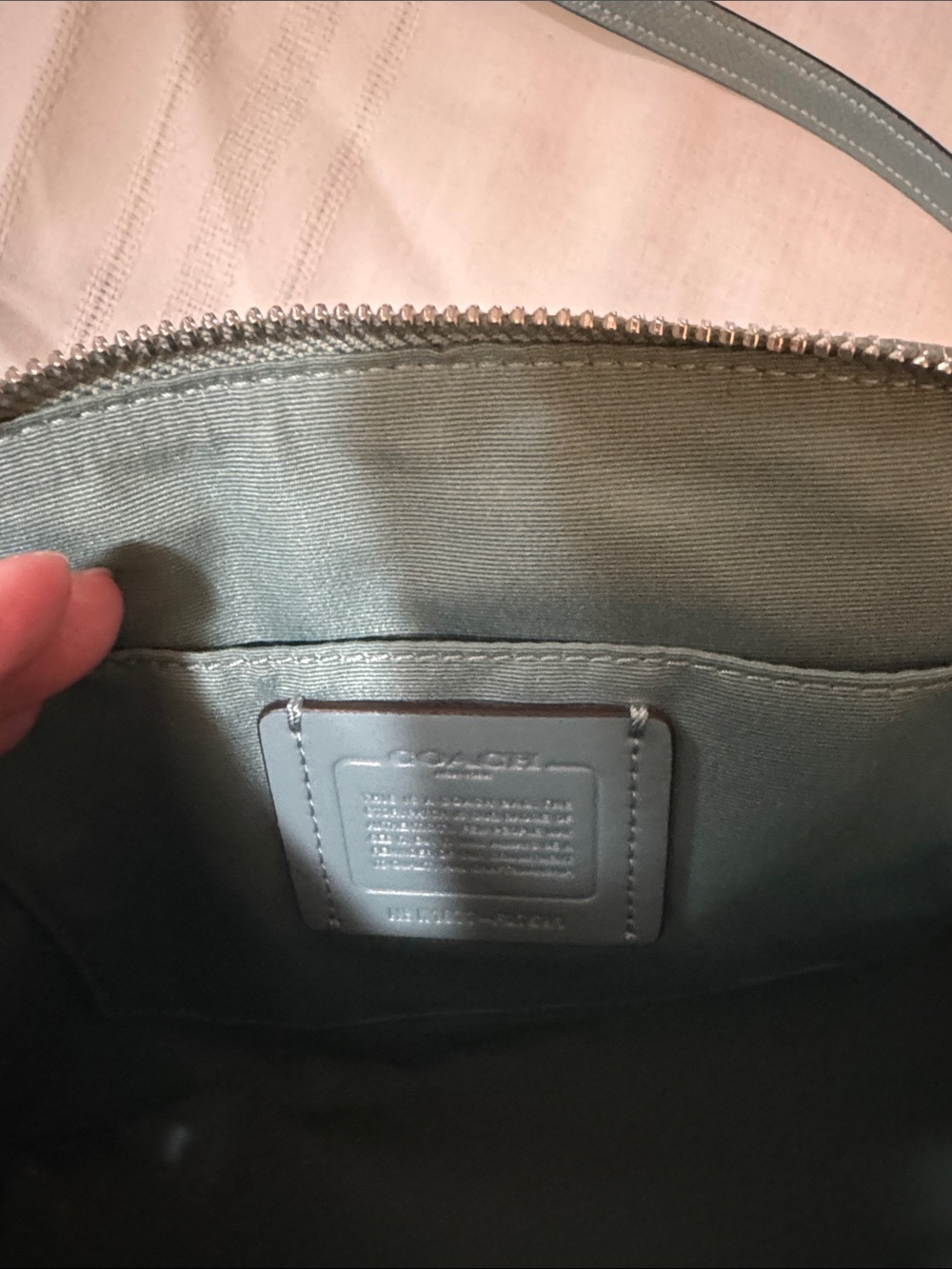 Coach Teal Dome Satchel with Detachable Strap - Picture 4 of 6